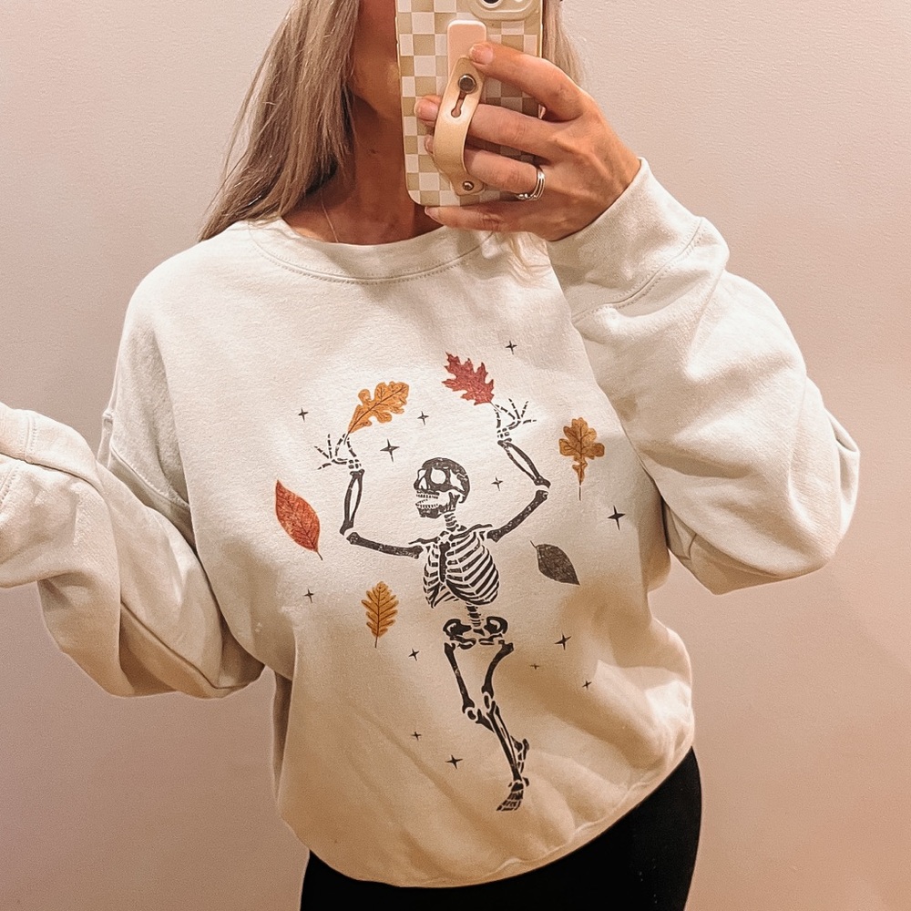 Fall Skeleton Sweatshirt - Picture 2 of 3